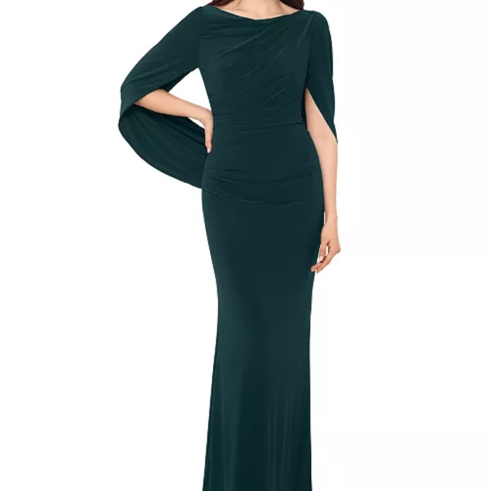 Betsy & Adam Dark Green Formal Dress